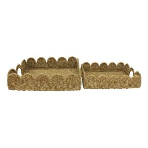 Rect. Scalloped Tray