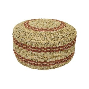 Round Small Flat Pouf